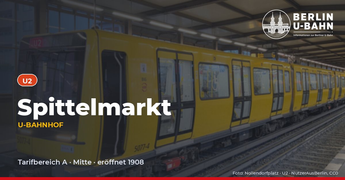 U-Bahnhof Spittelmarkt