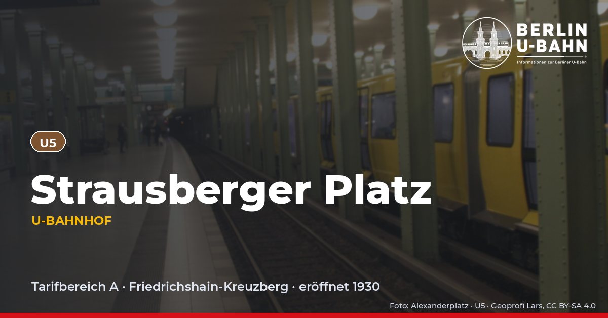 U-Bahnhof Strausberger Platz