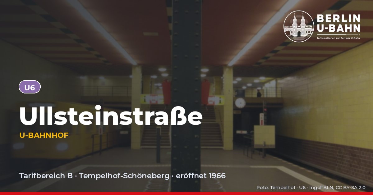 U-Bahnhof Ullsteinstraße