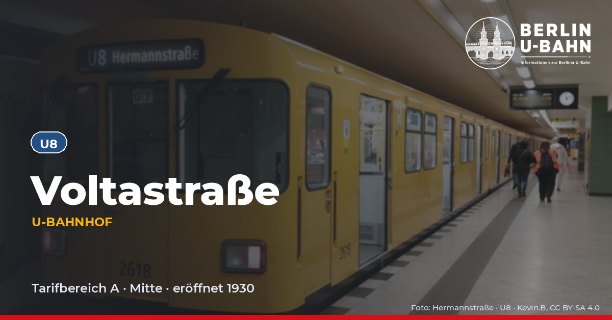 U-Bahnhof Voltastraße