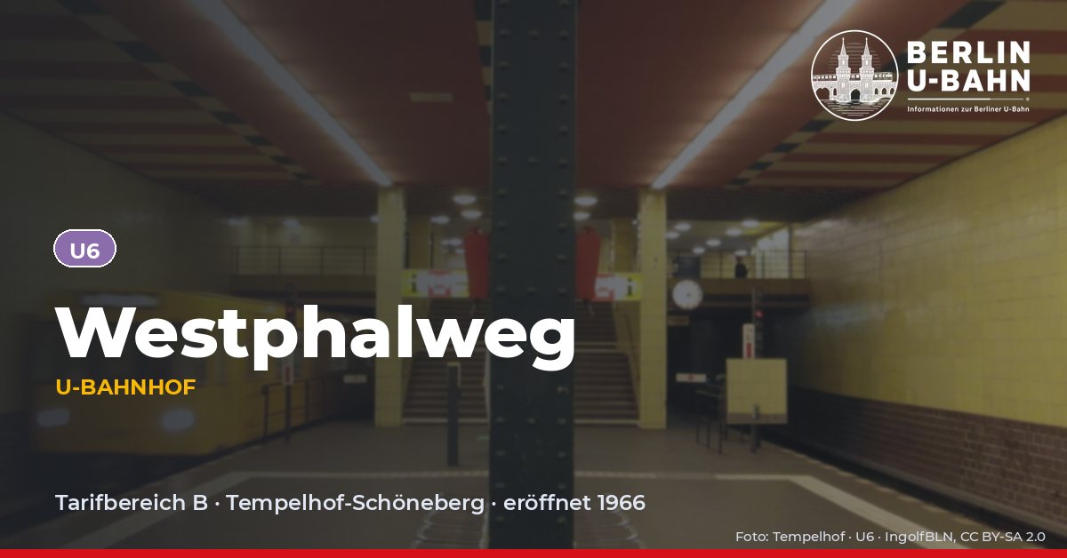 U-Bahnhof Westphalweg