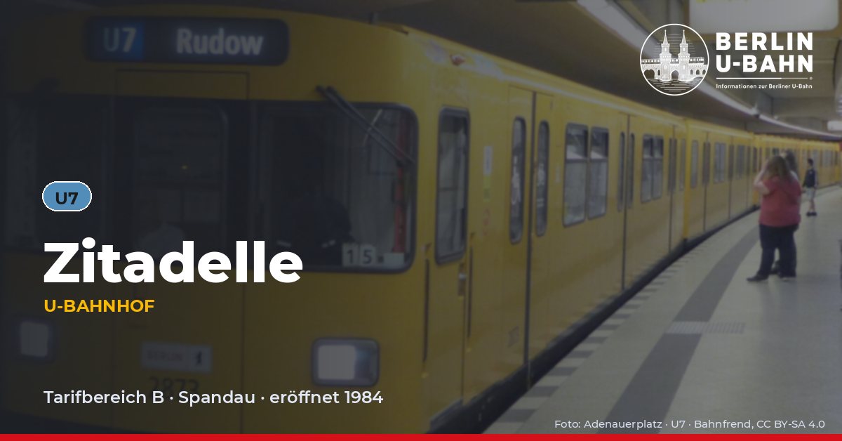U-Bahnhof Zitadelle