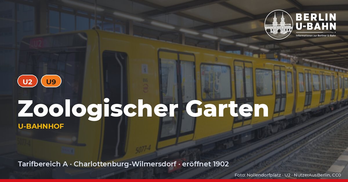 U-Bahnhof Zoologischer Garten