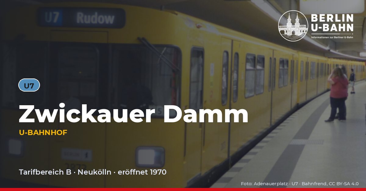U-Bahnhof Zwickauer Damm